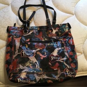 Sakroots Birds of Peace Floral Tote Bag